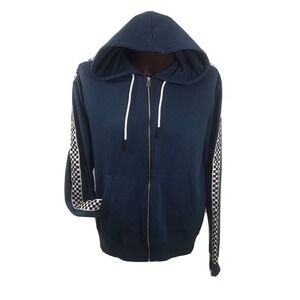 NWT Sovereign Code Los Angeles Full Zip Blue Hoodie Sweat-Shirt Jacket /Large